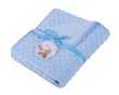 Detská deka Minky/Soft 80 x 90 cm modrá