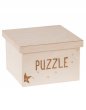 Drevený box na hračky PUZZLE 25x25x20 cm