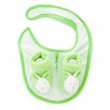 Dojčenský darčekový set podbradník + ponožky - zelená