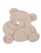 Detská drevená dekorácia - Medvedík