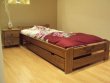 Zvýšená posteľ Halle 90x200 cm + rošt - dub