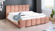 Čalúnená posteľ Maxima 200/200 cm s úložným priestorom losos
