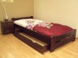 Zvýšená posteľ Halle 80x200 cm - Orech + matrac Medical + rošt