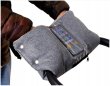 Rukávnik s vreckom na mobil K27 flís -  grey flex/sivá