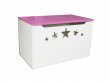 Box na hračky - hvezdy růžové