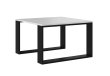 Konferenčný stolík 67 x 67 cm mini - biela / čierna