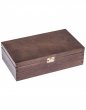 Krabička drevená 28x16x8 cm - bronz