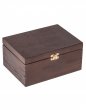Krabička drevená 22x16x10,5 cm - temný bronz