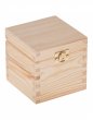 Krabička drevená 13,5x13,5x10,7 cm - zapínanie