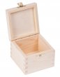 Krabička drevená  na čaj 10x10x7,5 cm