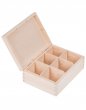 Krabička drevená  na čaj 16,5x22,5x8 cm