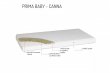 Zdravotný matrac Prima baby Canna - 120 x 60 cm