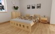 Zvýšená posteľ z masívu borovice Nika 120x200 cm + rošt ZADARMO