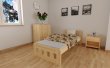 Zvýšená posteľ z masívu borovice Nika 90x200 cm + rošt ZADARMO
