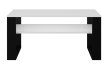 Konferenčný stolík 90 x 58 cm 1P - biela / čierna