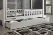 Šuplík pod posteľ - masív smrek 200 cm biela
