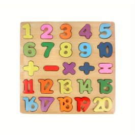 zväčšiť obrázok Didaktické dřevěné puzzle Čísla