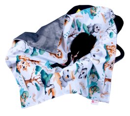 zväčšiť obrázok Obojstranná deka do kočíka minky 80x80 cm - mlaďatá zväčšiť obrázok Obojstranná deka do kočíka minky 80x80 cm - mlaďatá