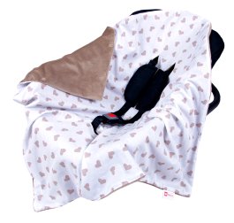 zväčšiť obrázok Obojstranná deka do kočíka minky 80x80 cm - srdiečka zväčšiť obrázok Obojstranná deka do kočíka minky 80x80 cm - srdiečka