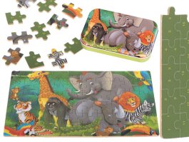 zväčšiť obrázok Detské puzzle 60ks - zvieratká z džungle