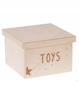 zväčšiť obrázok Drevený box na hračky TOYS 25x25x20 cm