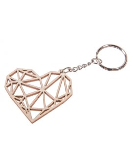 zväčšiť obrázok Kľúčenka - drevený diamant/geometrické srdce zväčšiť obrázok Kľúčenka - drevený diamant/geometrické srdce