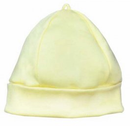 zväčšiť obrázok Dojčenská bavlnená čiapočka - žltá vel.62