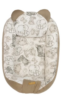 zväčšiť obrázok Hniezdo pre bábätko Velvet - šedá / safari zväčšiť obrázok Hniezdo pre bábätko Velvet - šedá / safari