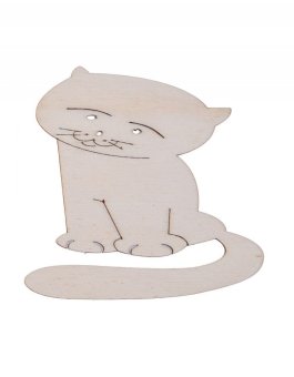zväčšiť obrázok Detská drevená dekorácia - Mačiatko