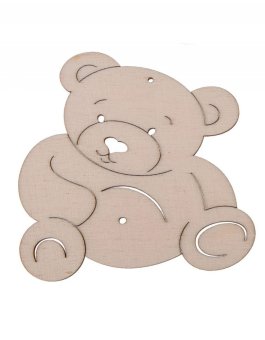 zväčšiť obrázok Detská drevená dekorácia - Medvedík