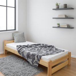 zväčšiť obrázok Posteľ z masívu Halle 80 x 200 cm + matrac Optimal 10cm + rošt ZADARMO zväčšiť obrázok Posteľ z masívu Halle 80 x 200 cm + matrac Optimal 10cm + rošt ZADARMO