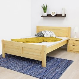 zväčšiť obrázok Zvýšena posteľ z masívu Eliška 160x200 cm + rošt ZADARMO