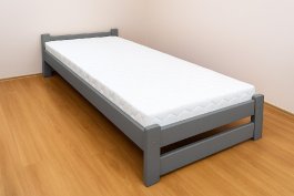 zväčšiť obrázok Zvýšená postel z masívu Halle šedá 90x200 cm + rošt ZADARMO zväčšiť obrázok Zvýšená postel z masívu Halle šedá 90x200 cm + rošt ZADARMO