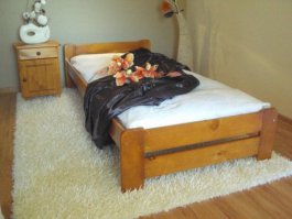 zväčšiť obrázok Zvýšená posteľ Halle 80x200 cm - Jelša + matrac Super-flex + rošt