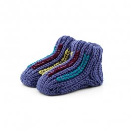 zväčšiť obrázok Dojčenské ponožky pletené 0-6 mesiacov lila