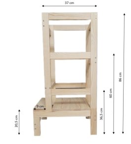 Dětský pomocník - SCHŮDKY 3v1 / Kitchen Helper / přírodní