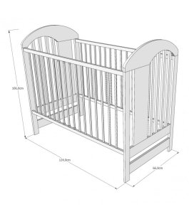 Postýlka  Šimon 120/60 cm bílá 