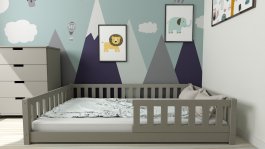 zväčšiť obrázok Posteľ Montessori Matylda 120x200 cm - ŠEDÁ + rošt ZADARMO zväčšiť obrázok Posteľ Montessori Matylda 120x200 cm - ŠEDÁ + rošt ZADARMO