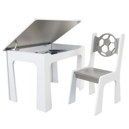 zväčšiť obrázok Stôl otvárací + 1 stolička - Lopta sivá