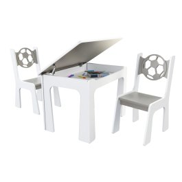 zväčšiť obrázok Stôl otvárací + 2 stolička - Lopta sivá