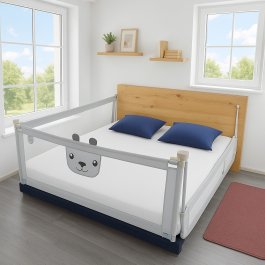 zväčšiť obrázok Zábrana na postel Méďa - 200 cm šedá zväčšiť obrázok Zábrana na postel Méďa - 200 cm šedá