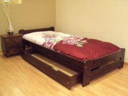zväčšiť obrázok Zvýšená posteľ Halle 90x200 cm + rošt - orech