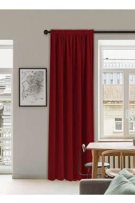 zväčšiť obrázok Záves Panama 140/250 cm s gumkou - bordó