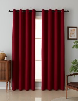 zväčšiť obrázok Záves Panama 140/250 cm s okami - bordó zväčšiť obrázok Záves Panama 140/250 cm s okami - bordó