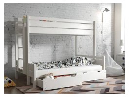 Patrová postel Jára 90/120x200 cm bílá + rošty ZDARMA