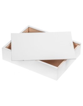 zväčšiť obrázok Krabička drevená  - bielá
