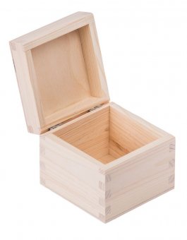 zväčšiť obrázok Krabička drevená  na čaj  10x10x7,5 cm