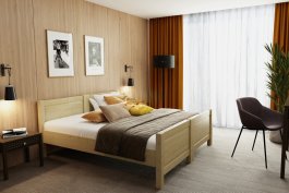 Hotelová postel z masivu Antoaneta TWIN 2x 80x200 cm + rošt ZDARMA