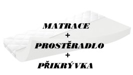 Matrace 160x80x10 cm + prostěradlo + přikrývka 140x200 cm