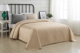zväčšiť obrázok Prehoz na posteľ VELVET so vzorom - béžová zväčšiť obrázok Prehoz na posteľ VELVET so vzorom - béžová